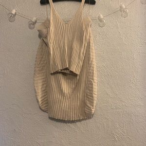 Fashion to figure 2 piece crop top/skirt